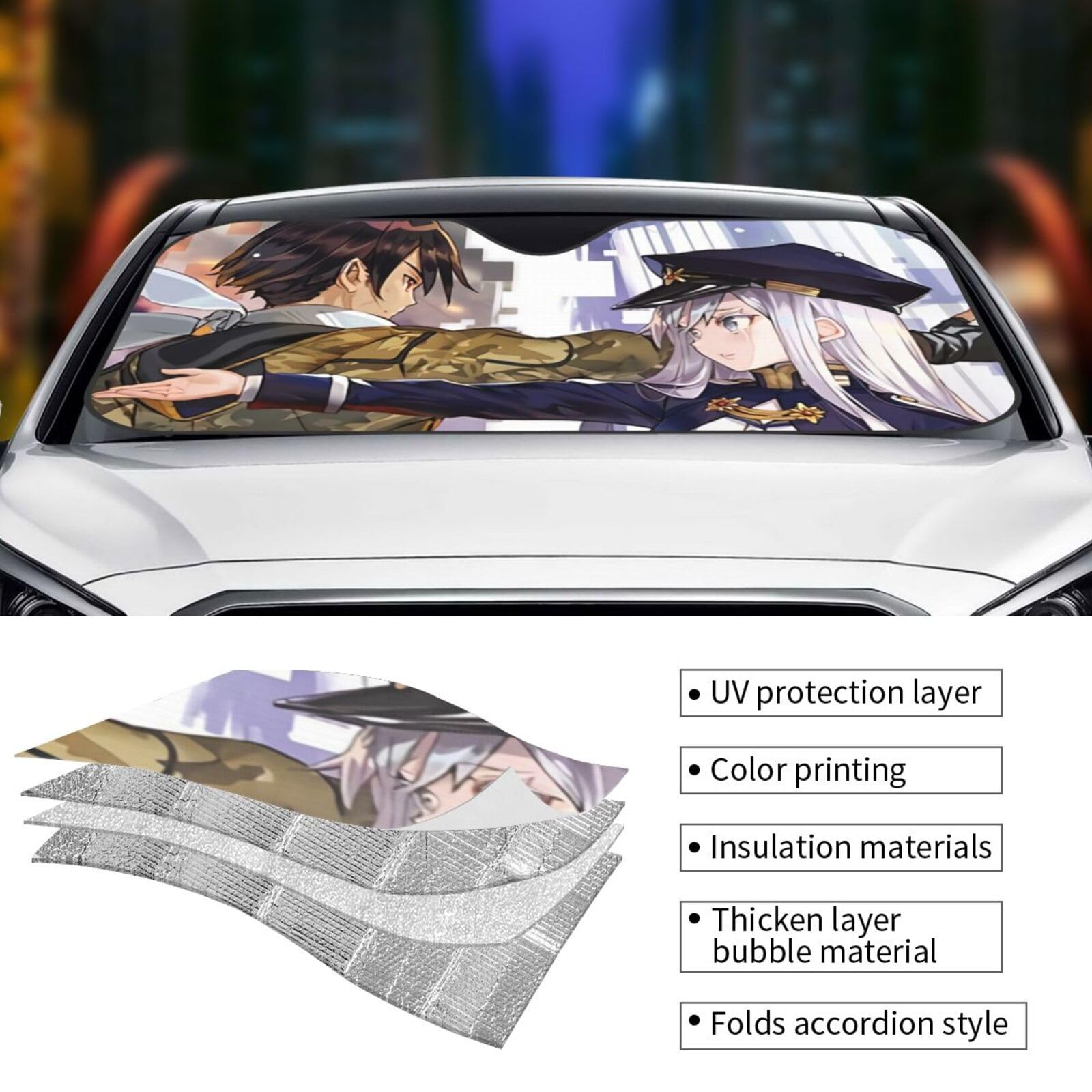 Amazon | 86-エイティシックス かわいい アニメ サンシェード車