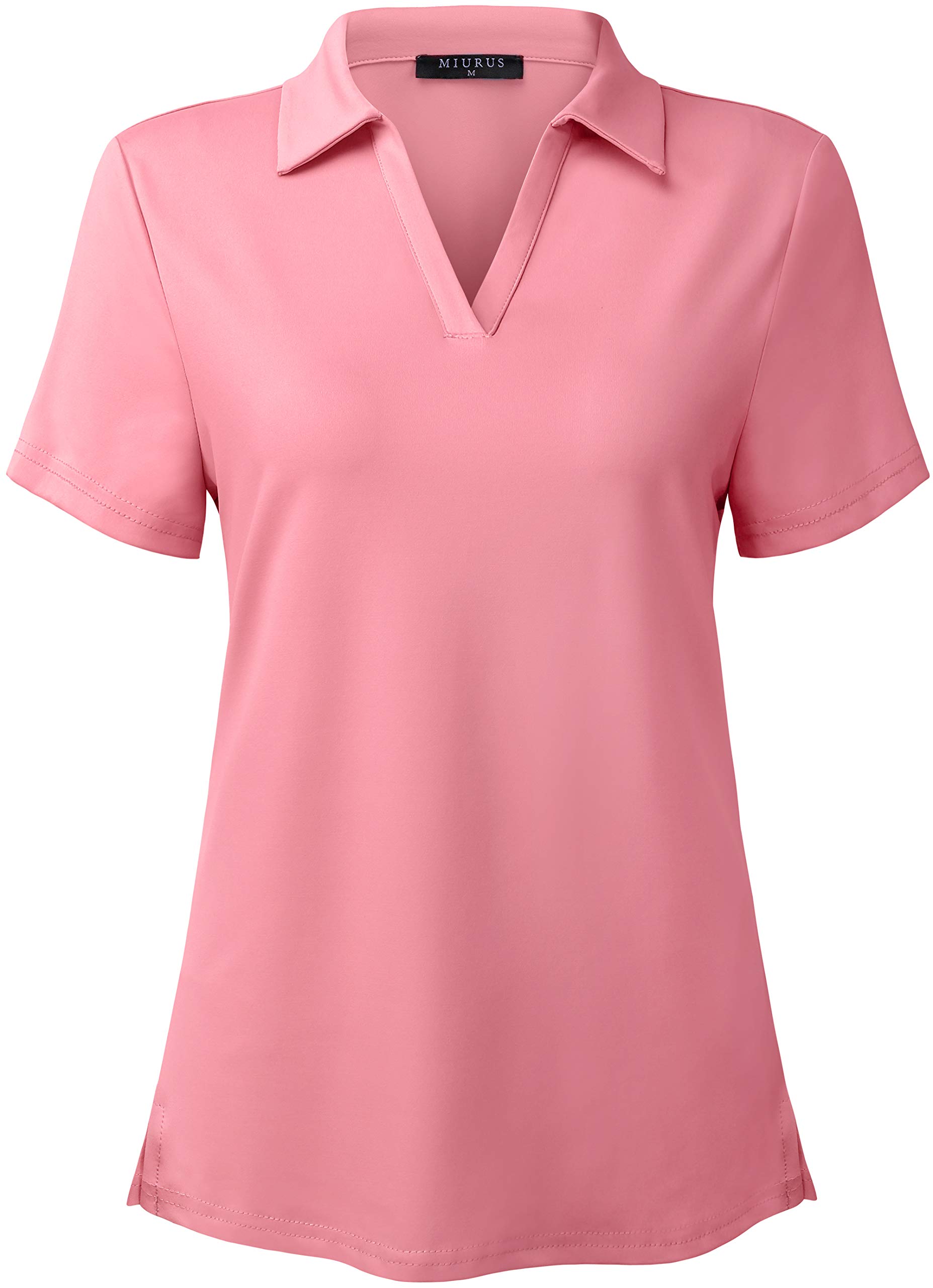 Women's Golf Shirt V-Neck Sports Tops for Women UPF 50+ Moisture Wicking Quick Dry Sun Protection