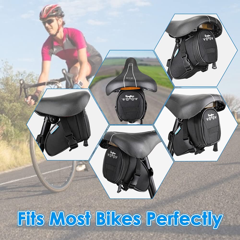 Bike Bag WOTOW Bike Repair Tool Kit Bike Saddle Bag, 14 In