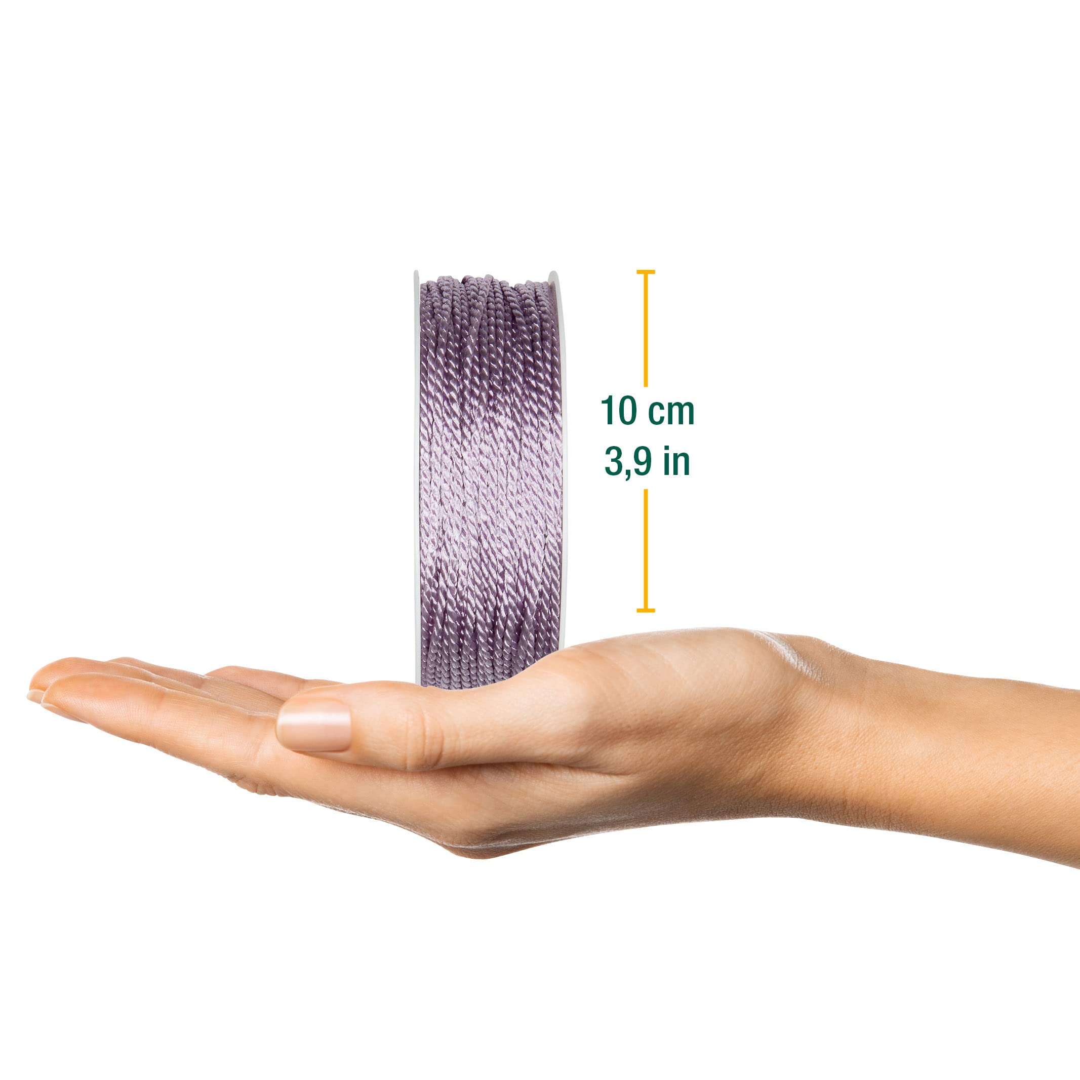 Halbach Seidenbänder Premium Kordel (Lavendel) – Bild 2