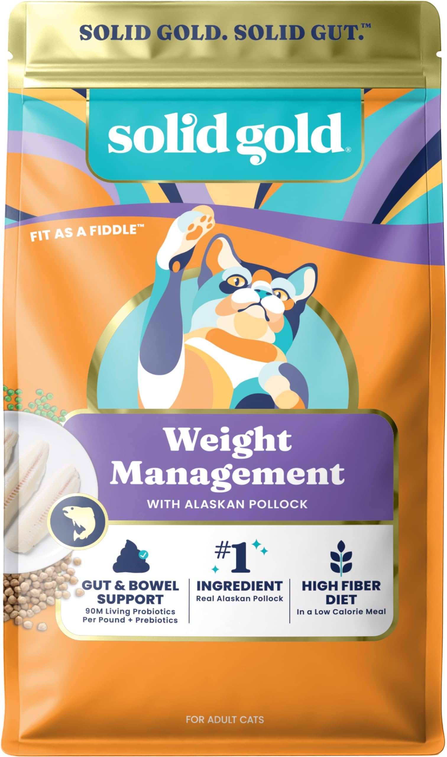 Solid Gold Fit Like A Dry Cat Food Without Wheat Violin 1.4kg