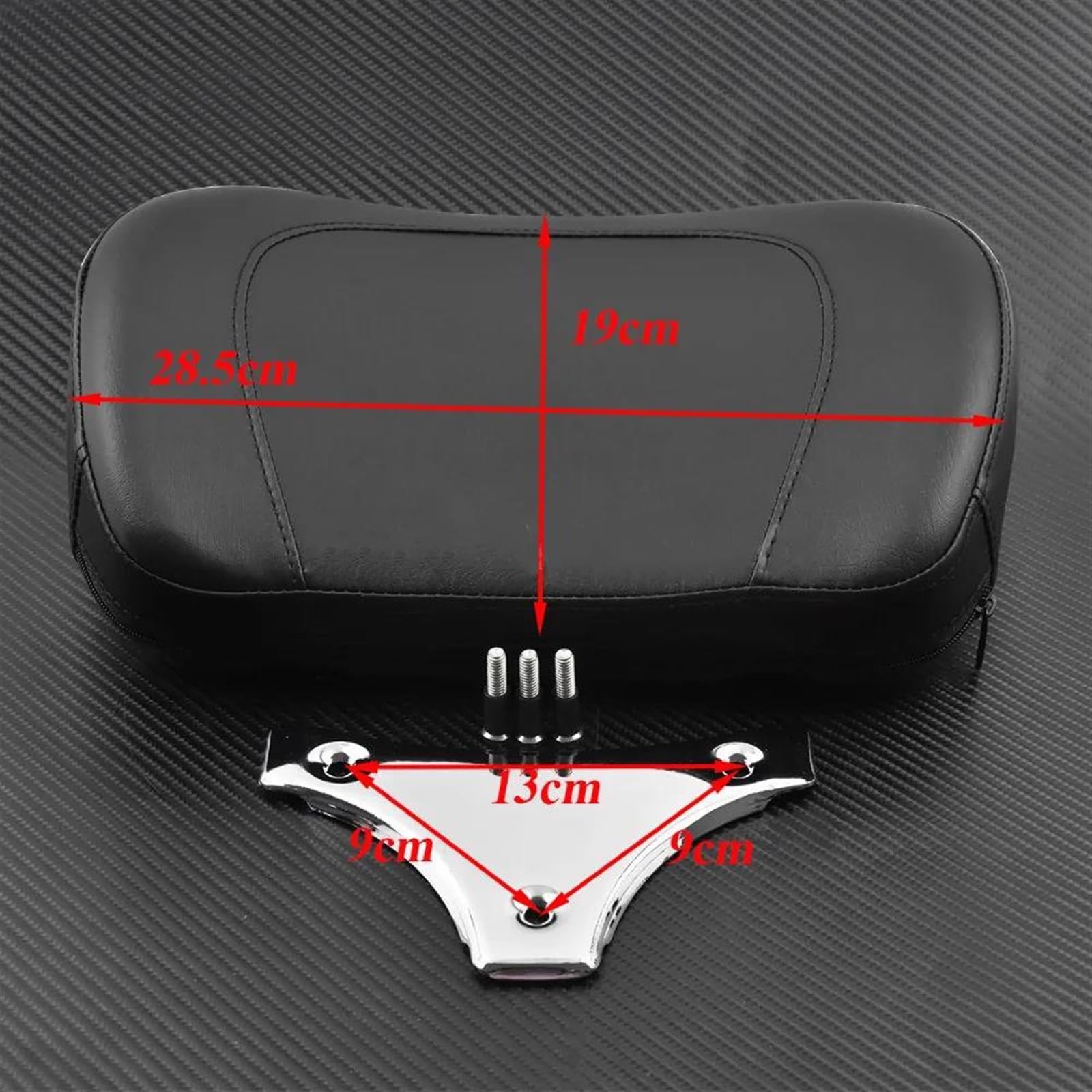 Schienale Sedile Schienale Passeggero Staccabile per Moto Sissy Bar in Pelle Cromato per Harley Touring FLHRC 1997-2015 2016 2017 Sissy Bar Staccabile