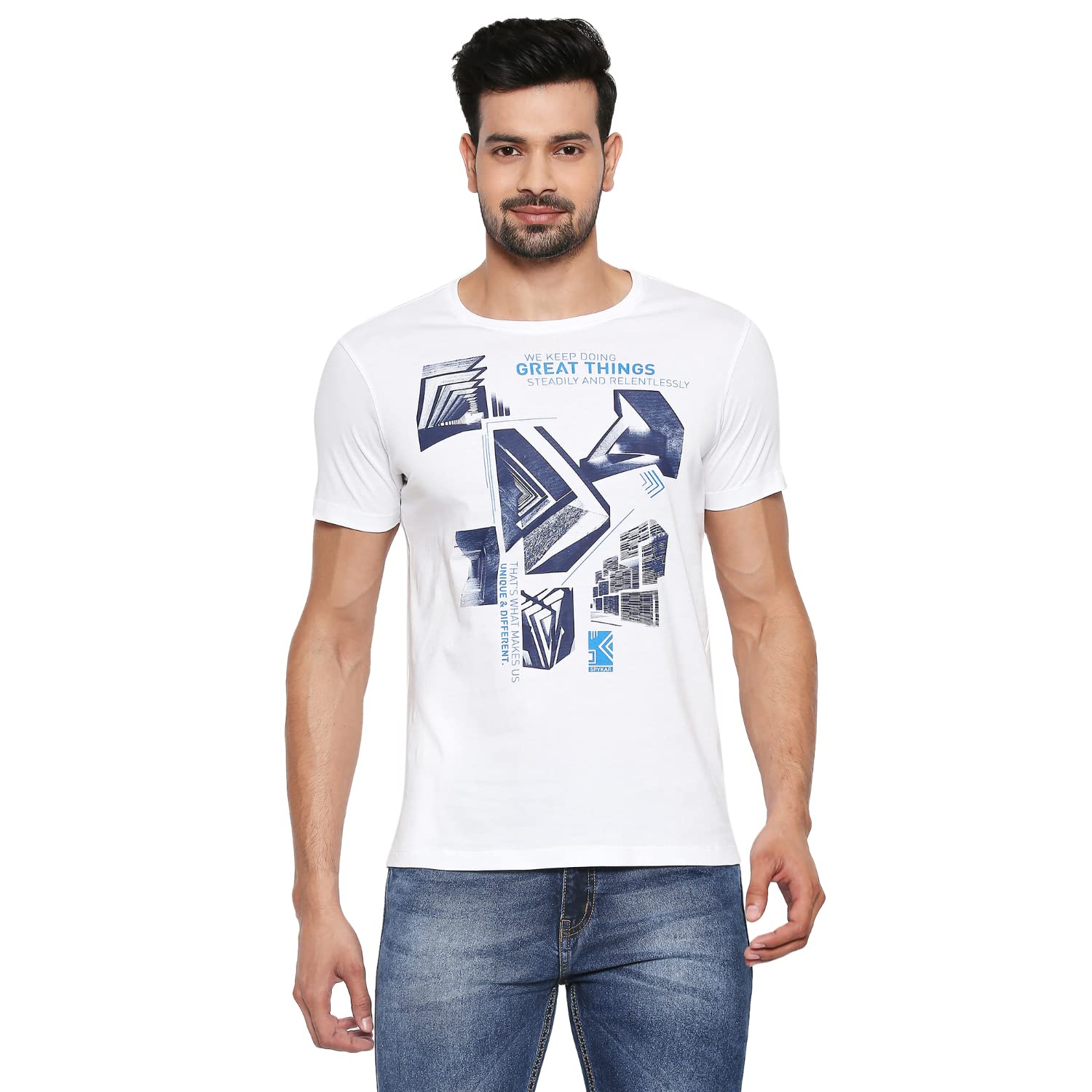 Spykar Men's Slim Fit T-Shirt