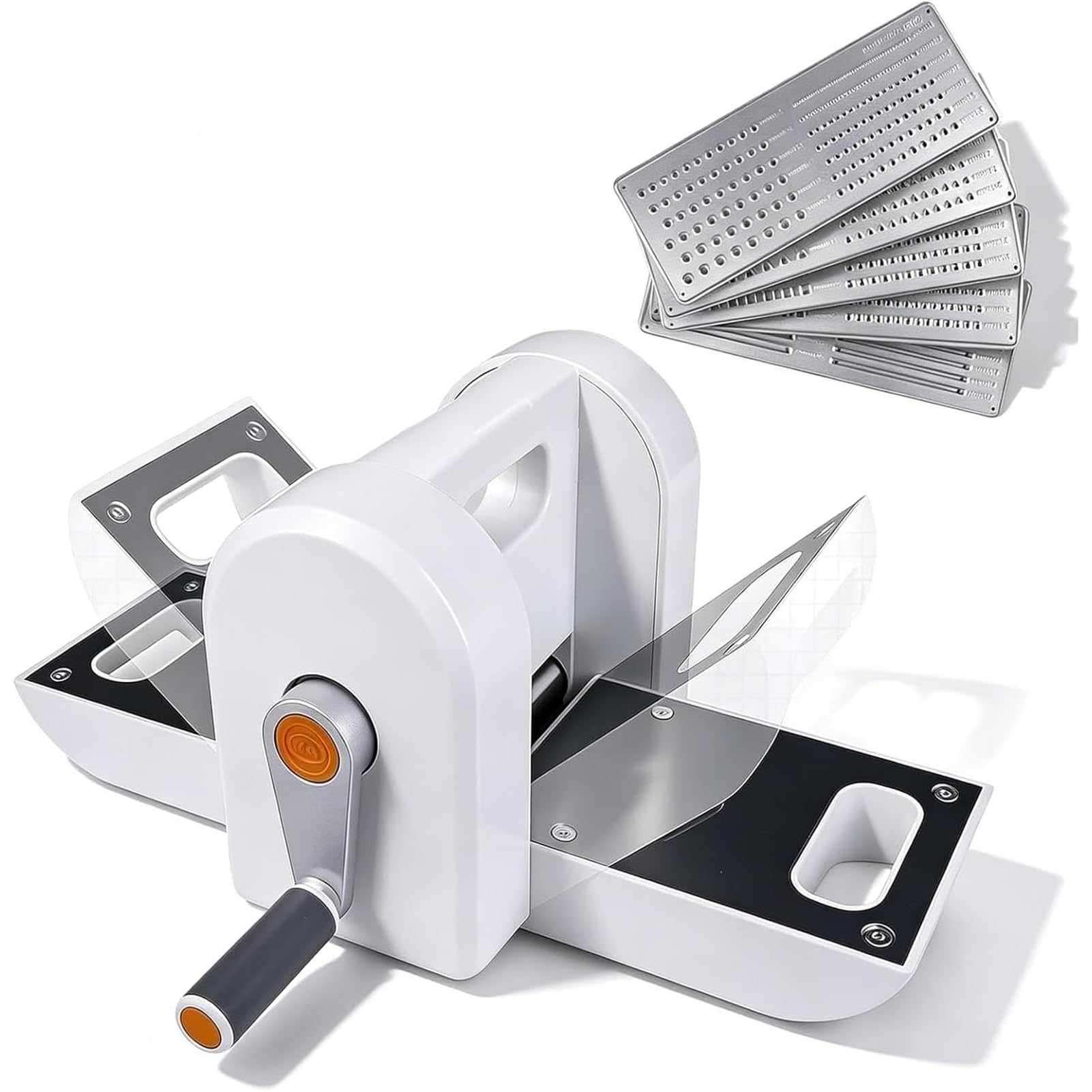 Troquelador manual portátil,Máquina troqueladora y estampado manual,Máquina troqueladora manual for papel Carft,Mini herramienta artesanal con 5 moldes for álbumes de recortes