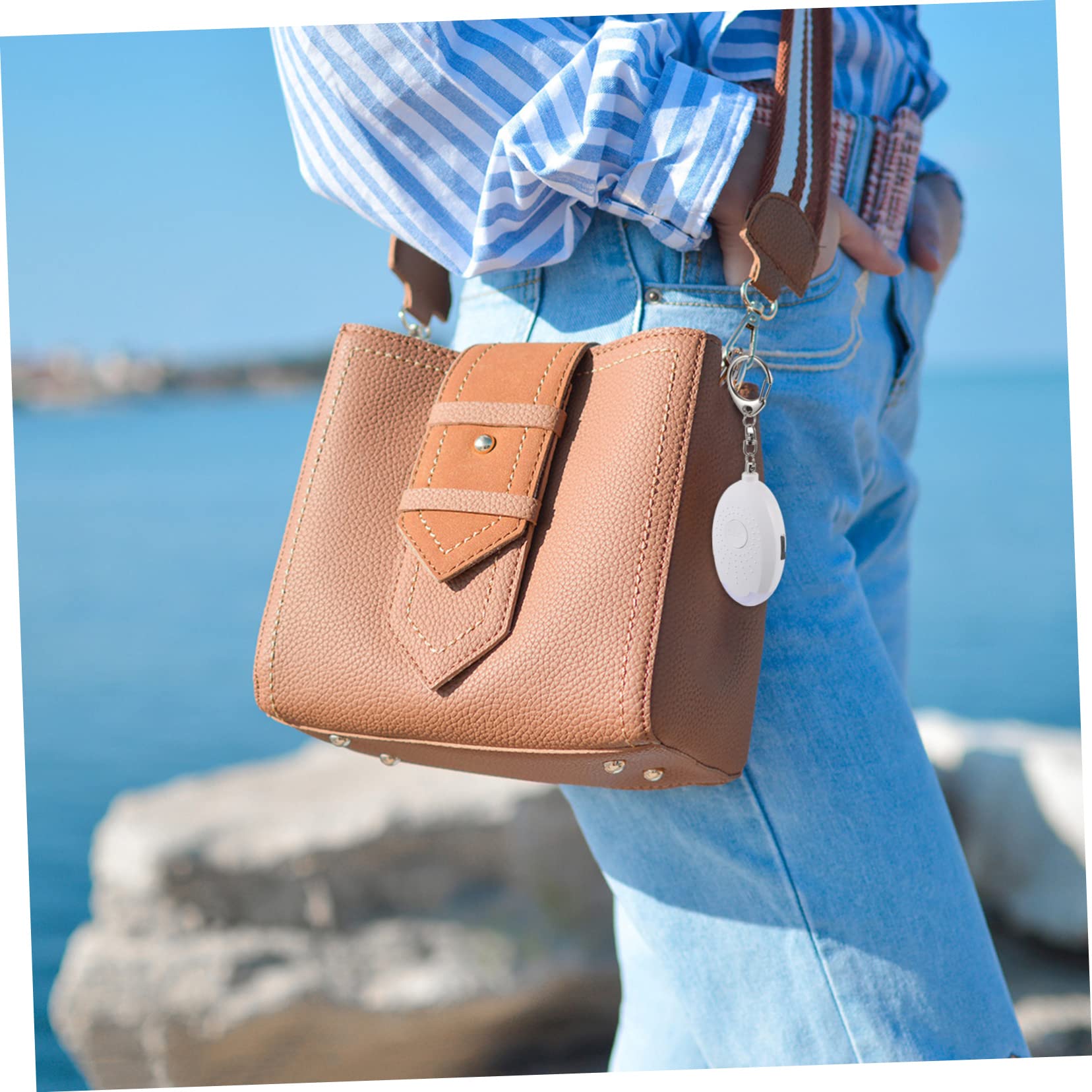 VILLCASE Personal Security Alarm Loud Sound Led Light Anti-Wolf for Women Easy to Use Compact Design