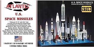 Atlantis Plastic Model Kit - U.S. Space 36 Missiles Set STEM