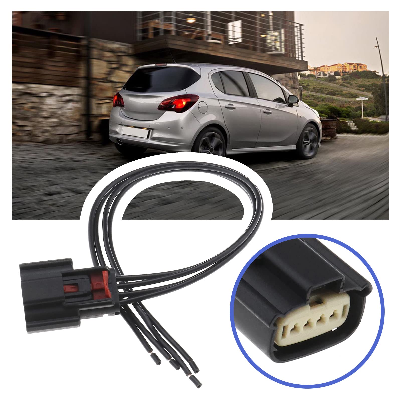 Złącze wtyczki tylnego światła samochodu, wiązka przewodów kompatybilna z Astra K MK7 2015-2022, 18AWG, 30 cm, okablowany kabel naprawczy