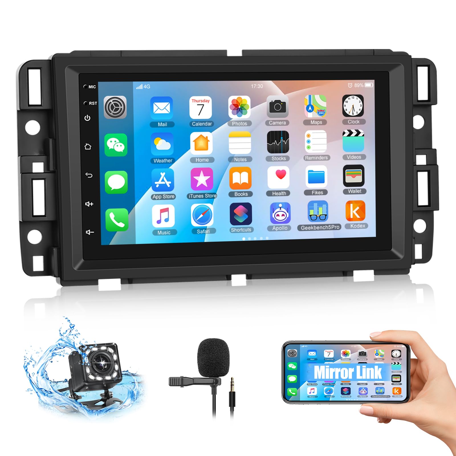 For Chevy Tahoe Suburban GMC Yukon 06-14 Carplay Android Apple Radio Navigation