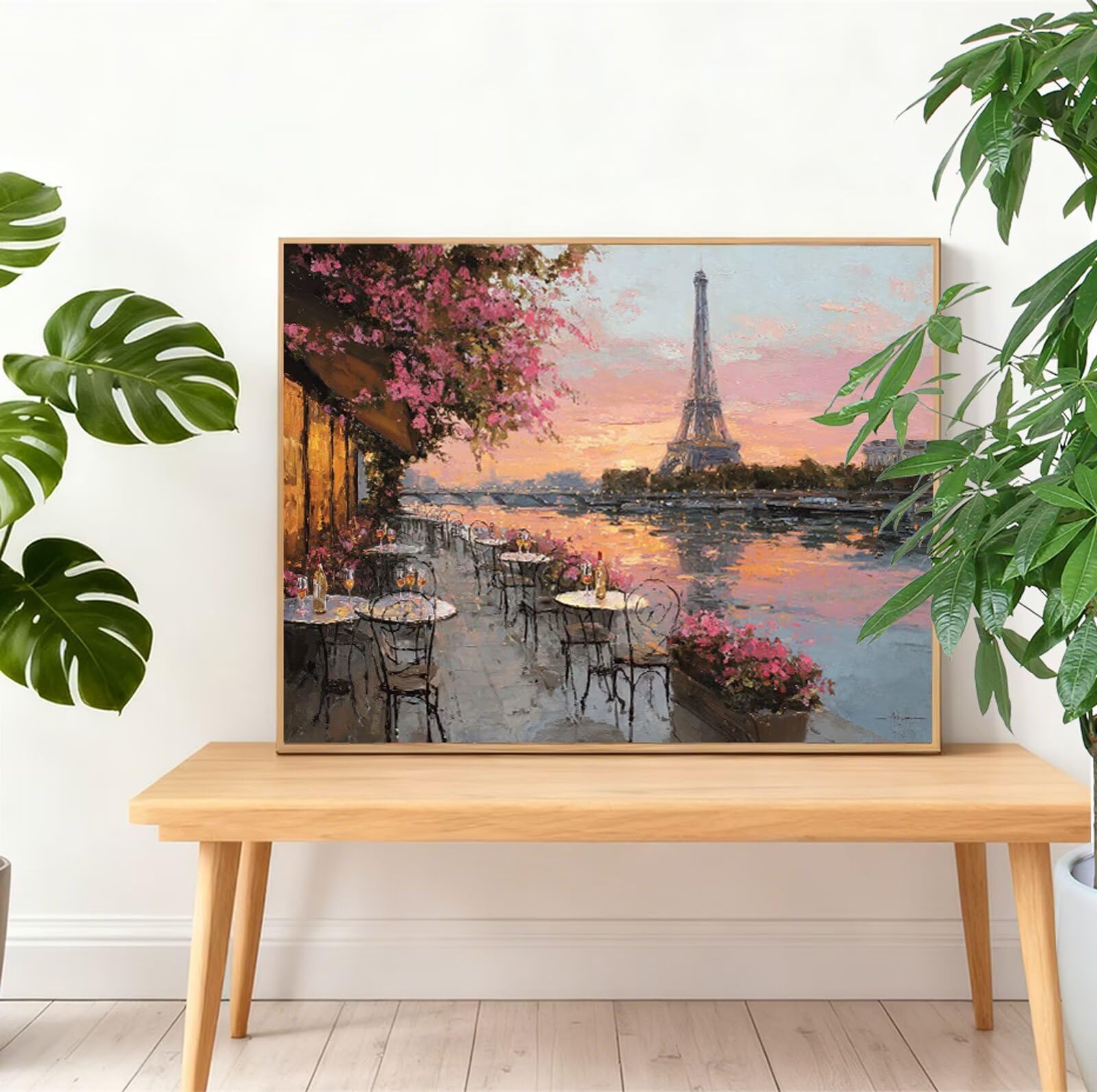 Krajobraz diamentowa sztuka wieża Eiffla 150 x 100 cm 2026 nowy obraz diamentowy, 5D DIY kryształowa sztuka farba według numerów dla dzieci początkujących, pełne wiercenie haft stras na Boże