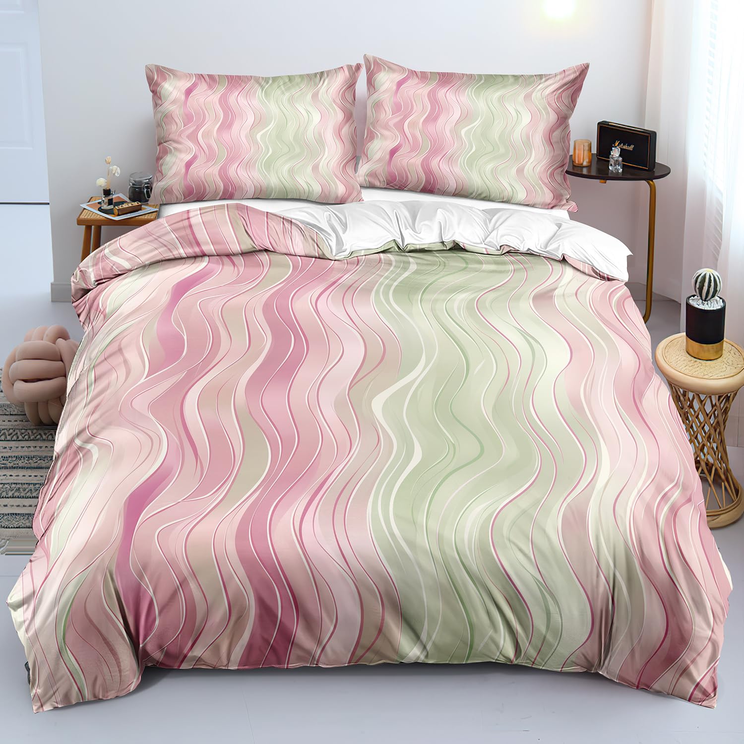 Parure de lit 240x220 pour changer une décoration de chambre terne grâce aux motifs géométriques