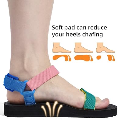 Womens Water Sandals Casual Lightweight Hiking Sandal With Arch Support Yoga Mat Insole Outdoor Sport Beach Shoes