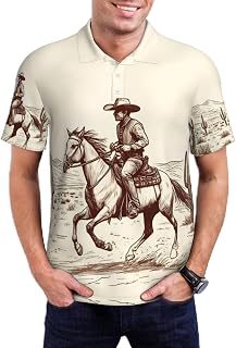 White Bunny Bottom and Easter Eggs for Men's Classic Fit Polo Shirt,Short Sleeve Golf Performance Shirts-