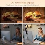 Ring Light for Laptop and Phone, 5" Selfie Ring Light with Stand and Phone Holder, Video Light Led Streaming Light for Webcam Lighting/Zoom Meetings/Video Calls/Live Streaming/Makeup/YouTube/TikTok
