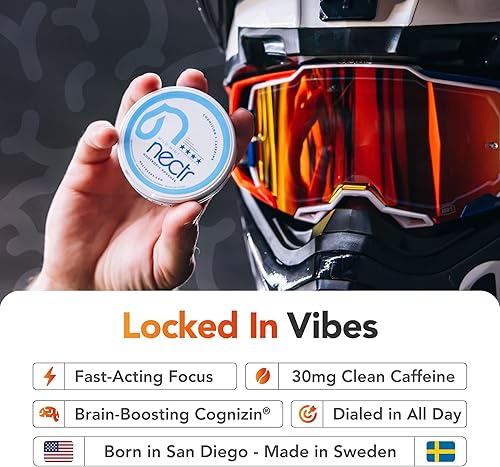 Miniatura 2 de NECTR Bolsas de energía nootrópicas  Menta fresca  250 mg de Cognizin  120 mg de Caffiene  16 bolsas  Sin nicotina  Sin azúcar  Paquete de 5 latas