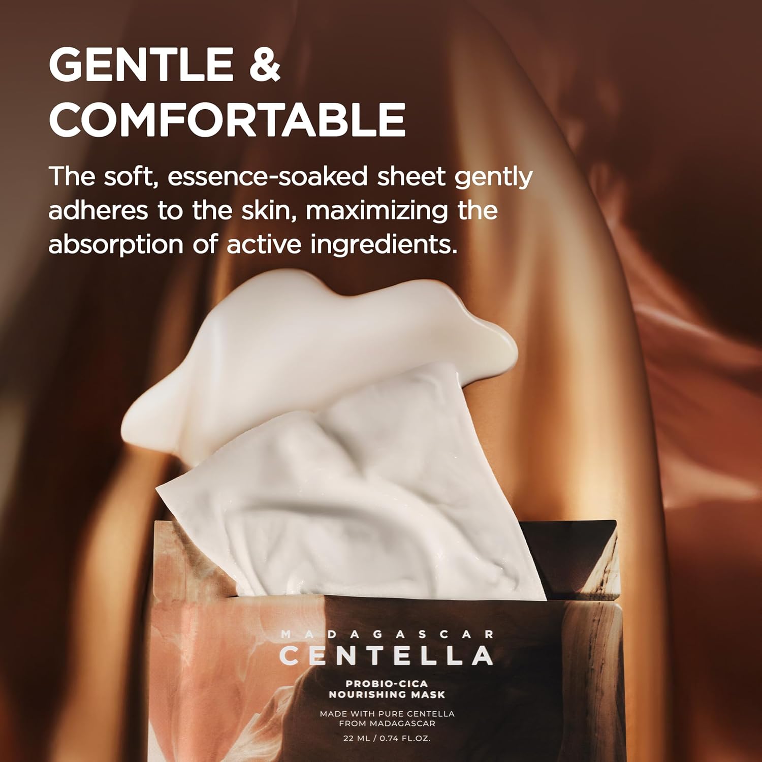 SKIN1004 Madagascar Centella Probio-Cica Nourishing Mask, Valentine Gifts, Face Masks Skincare for Skin Barrier Repair, Hydrating Facial Mask for Nourishing, Korean Skin Care, 0.84 oz / 23ml * 5ea - Image 6