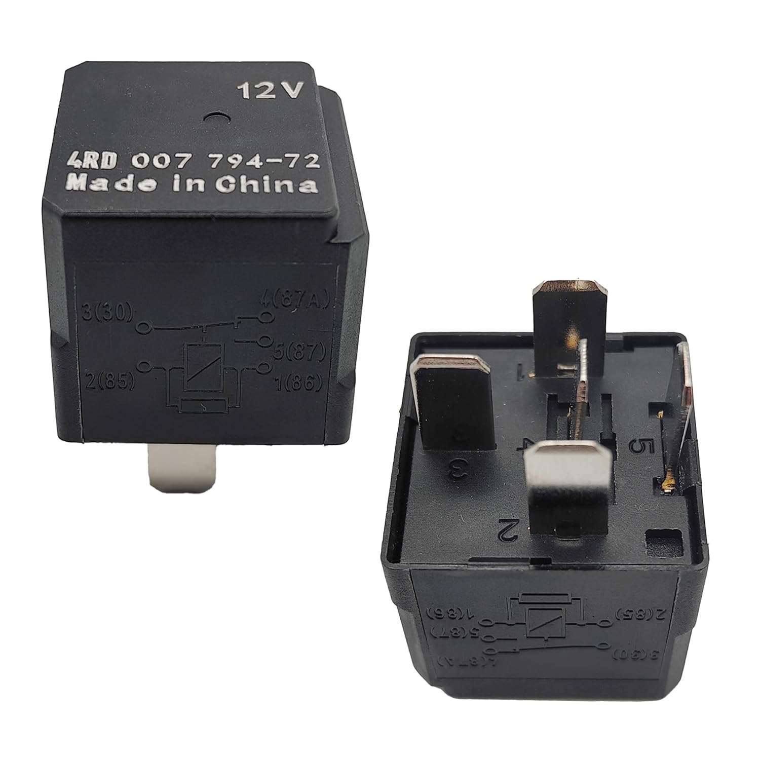 12V 5-Pin SPDT Power Relay – Replaces 4RD 007 794 72 / 4RD 007 794 82 / GM 13500119 – Multi-Purpose Automotive Relay for Starter, Fan, Fog Lamp, Cold Start
