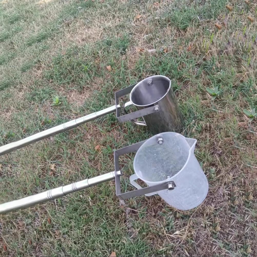 Telescopic Water Sampler Adjustable 0.65-6m - Portable Sewage Sampling Pole with Pendulum Beaker Ladle,500/1000ml Collection Cup for Efficient Water Sampling,Metal 1000ml,0.65~1.5m