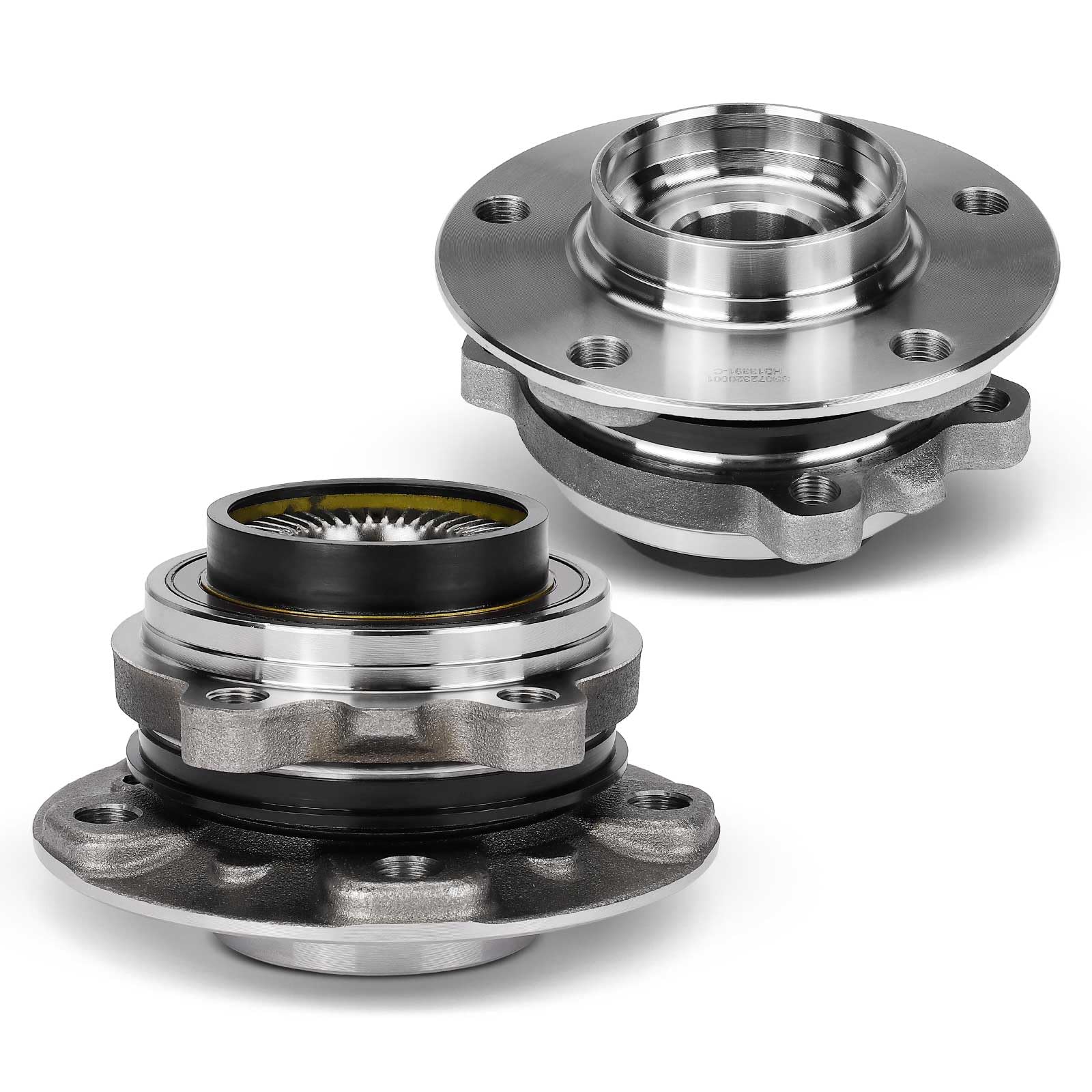 Frankberg Set di 2 cuscinetti ruota anteriori con anello magnetico ABS | davanti Con anello magnetico Sensore di velocità ABS Sensore di velocità ABS Ruota flangiata ⌀145