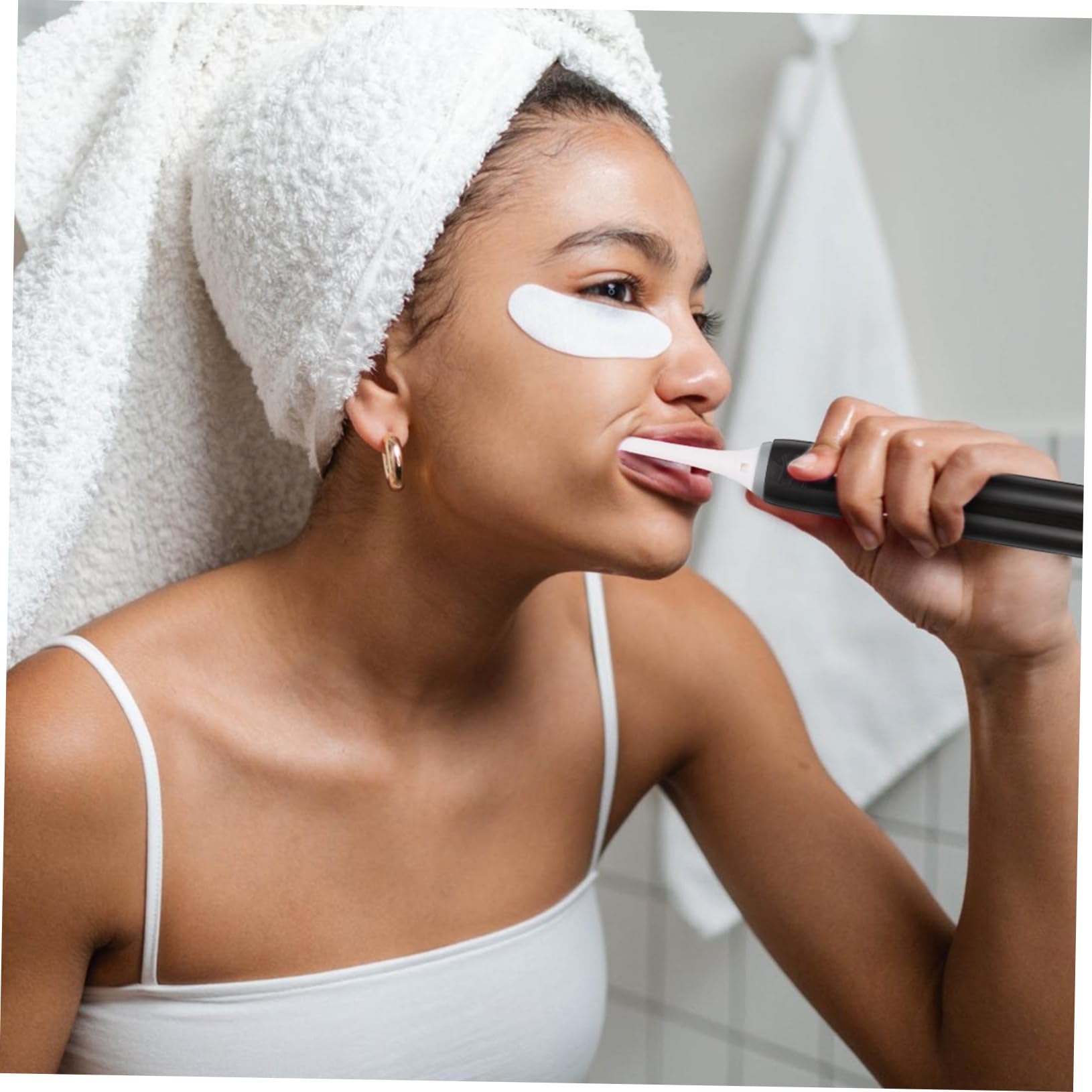 FRCOLOR 3 Pcs Ergonomic Handle Electric Toothbrush Head Sonic Vibration Deep Cleaning for Bad Breath