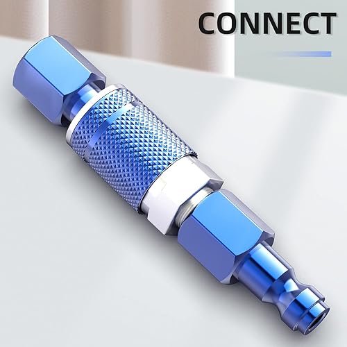 Miniatura 7 de GASHER Acoplador industrial macho Bule de 14 pulgadas, 14 pulgadas, tamaño de rosca macho NPT de 14 pulgadas, acoplador de aire de conexión rápida