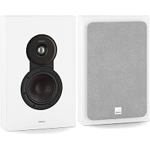 DALI SONIK On-Wall Passive Hi-Fi Speakers 2-Way Design, 4.5  Wood Fiber Woofer, 1  Soft Dome Tweeter, White Pair