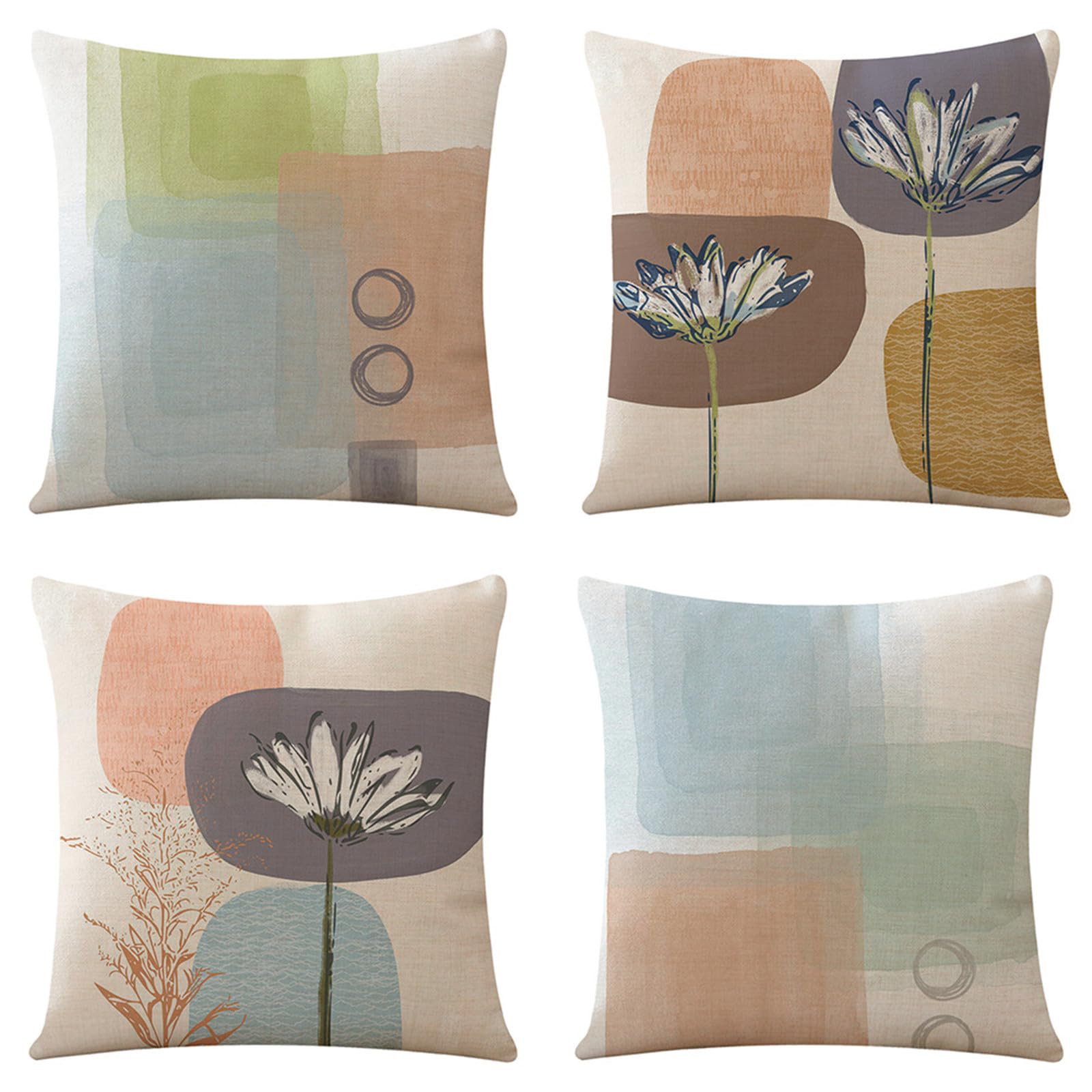 Taie d'oreiller de salon housse coussin 70x70cm lin pour une ambiance cocooning