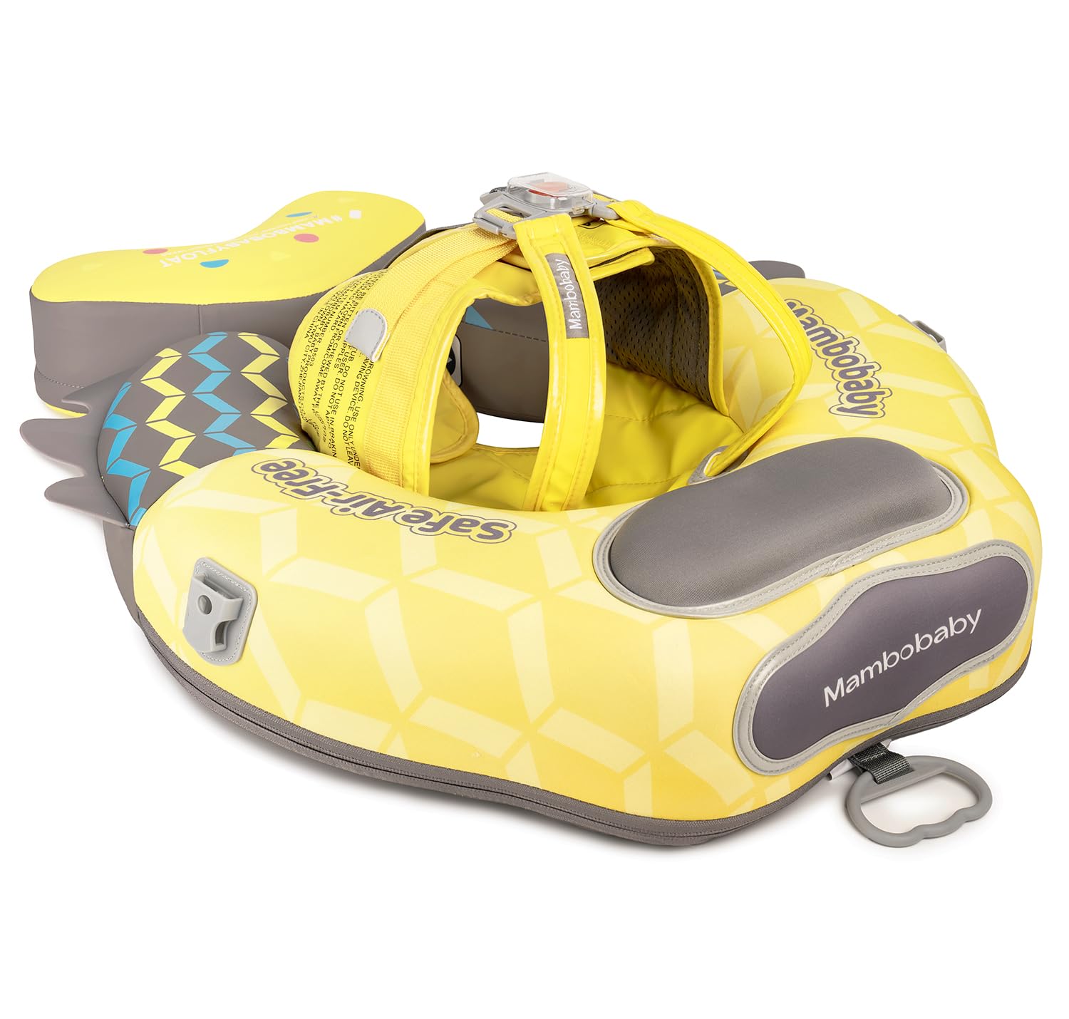 HECCEI Premium Schwimmring Baby Pannensicher, Mambobaby Nicht Aufblasbarer Schwimmhilfe, Hautfreundlicher Schwimmreifen Baby Perfekte Schwimmtrainer Swim Float für Baby 3-24 Monate
