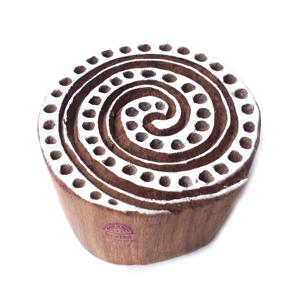 Royal Kraft Wooden Stamps DIY Fabric, Textile, Clay, Pottery, Paper, Henna Printing Blocks THBtag092 โ image 1