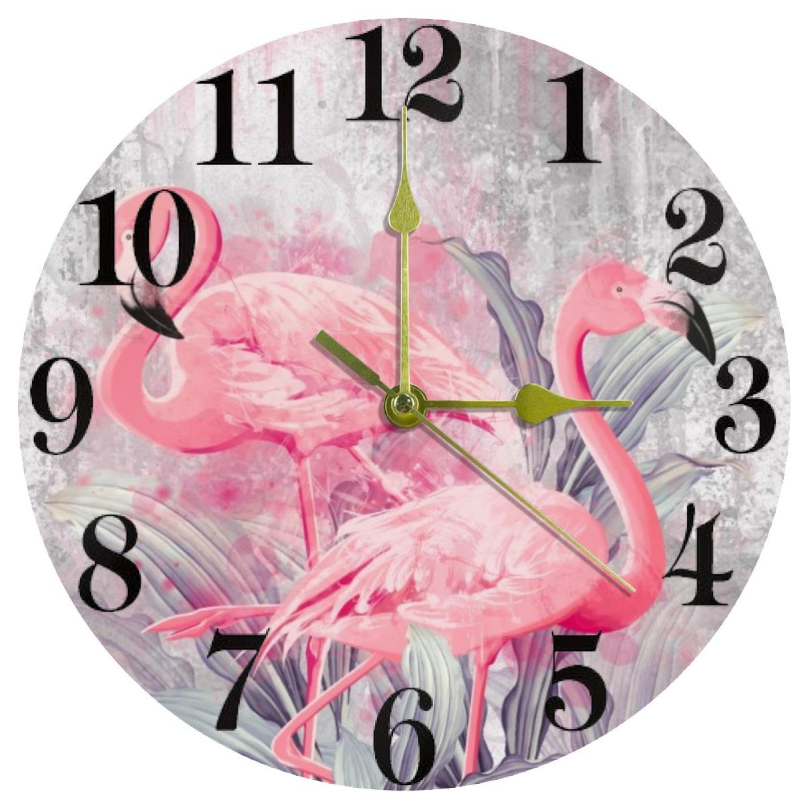 Horloge murale sans tic-tac à quartz ronde pour dormir au calme