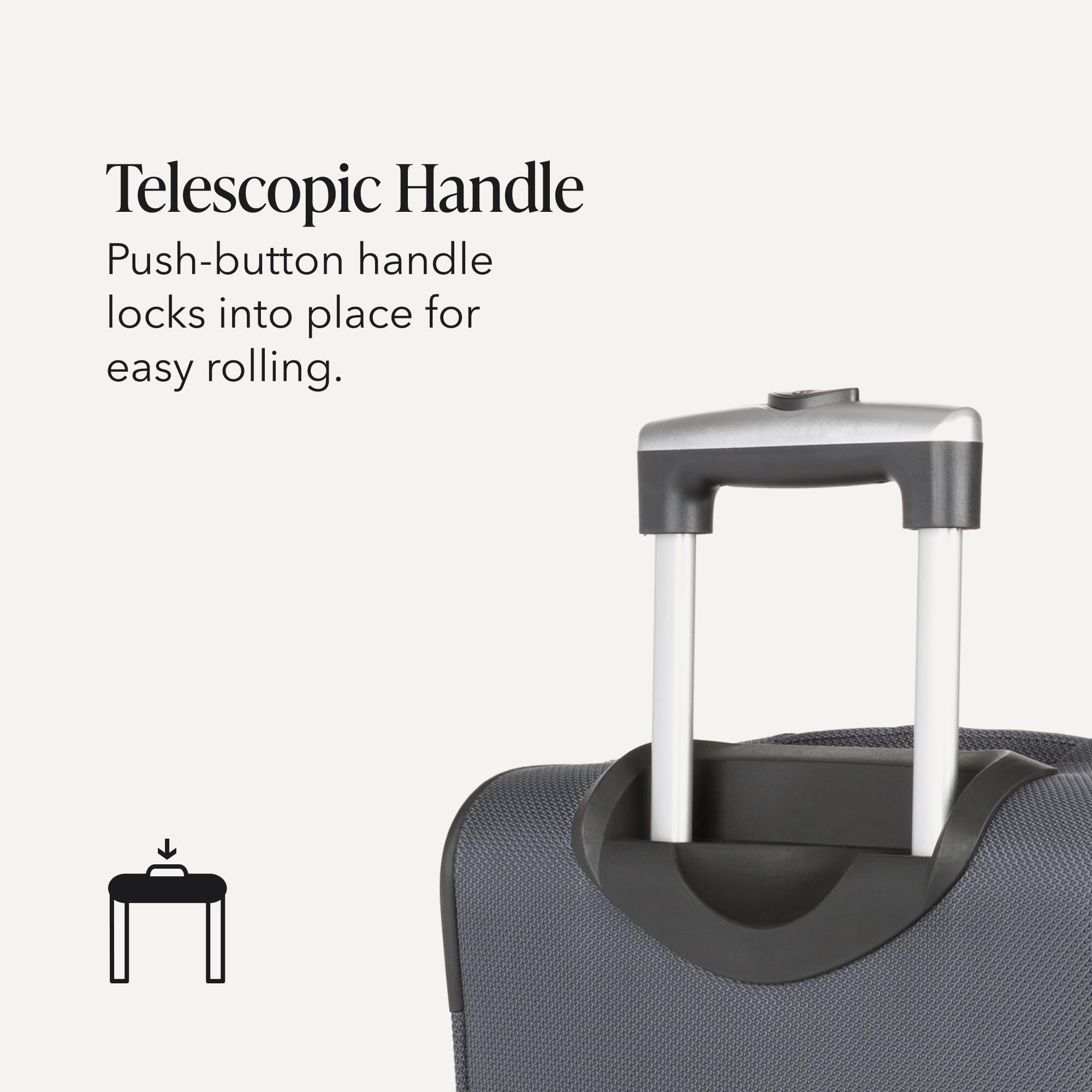 SWISSGEAR Sion Softside Expandable Spinner Luggage Durable Lightweight Travel Suitcase, Dark Grey, 2-Piece Set (Carry-On/Medium) view 8