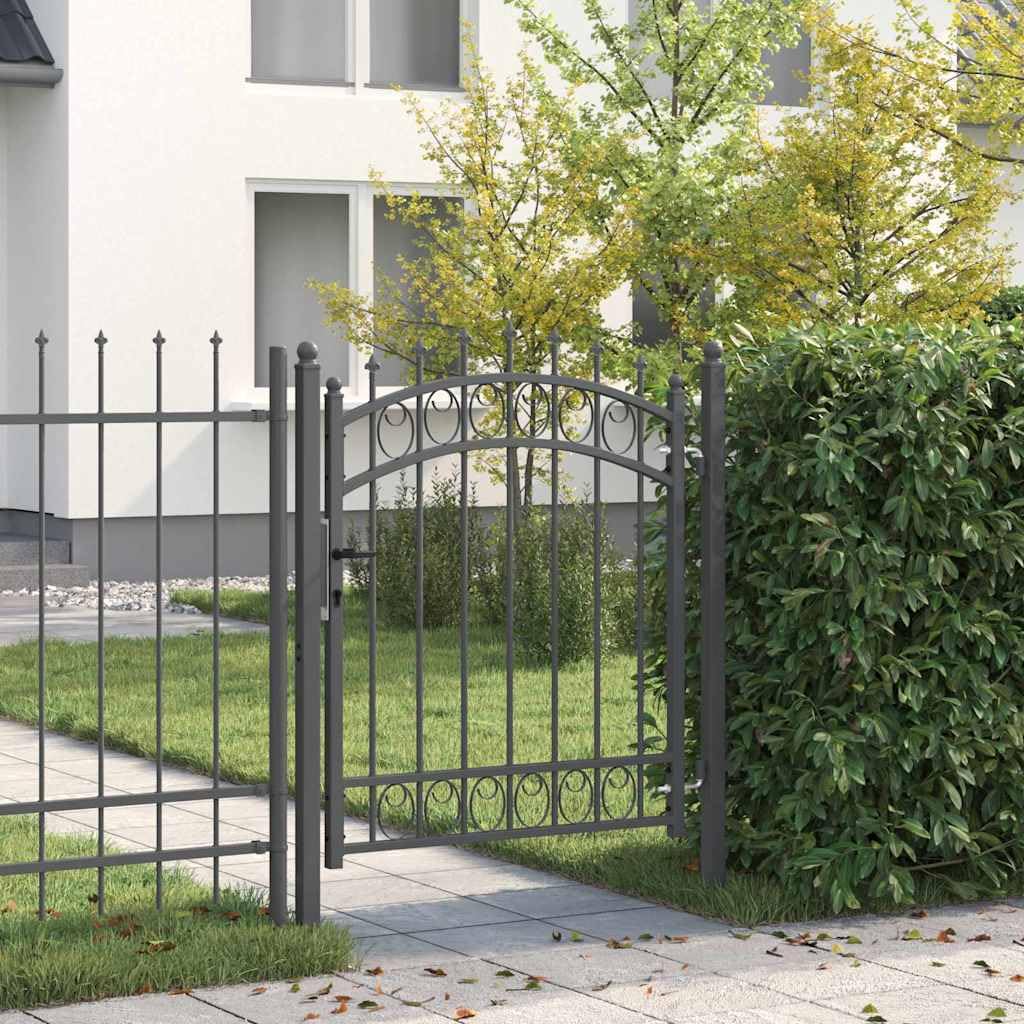Portail de jardin robuste EMMEN en acier anticorrosion 104 x 172 cm