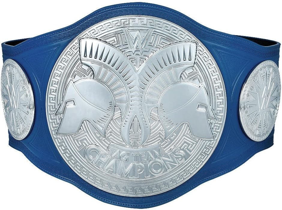 WWE Authentic Wear Smackdown Tag Team Championship Commemorative Title Belt Multi
