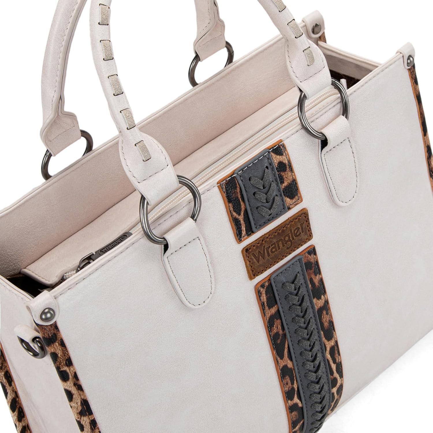 Montana West Wrangler Animal Print Tote Bag for Women Western Purse Boho Top Handle Satchel Handbag - Image 2