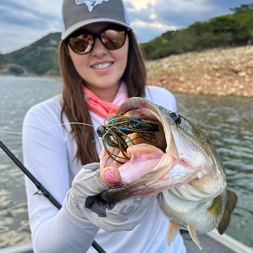 Miniatura 5 de GLACIER GLOVE Islamorada 50+ protección solar, duradero, ligero, transpirable, de secado rápido, sin dedos, para pesca al aire libre