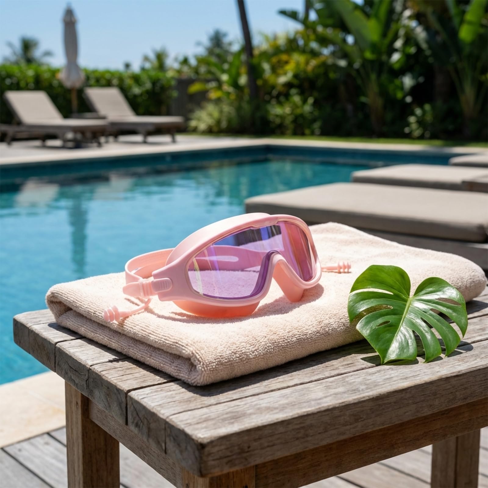Occhialini da nuoto per adulti, visione ampia, con protezione UV, anti-appannamento, senza perdite, per piscina