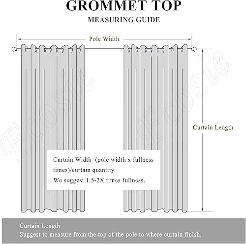 Miniatura 6 de Fcosie Cortinas 100% opacas de 84 pulgadas de largo, cortinas texturizadas de lino con aislamiento térmico, panel de cortina con ojales en la parte