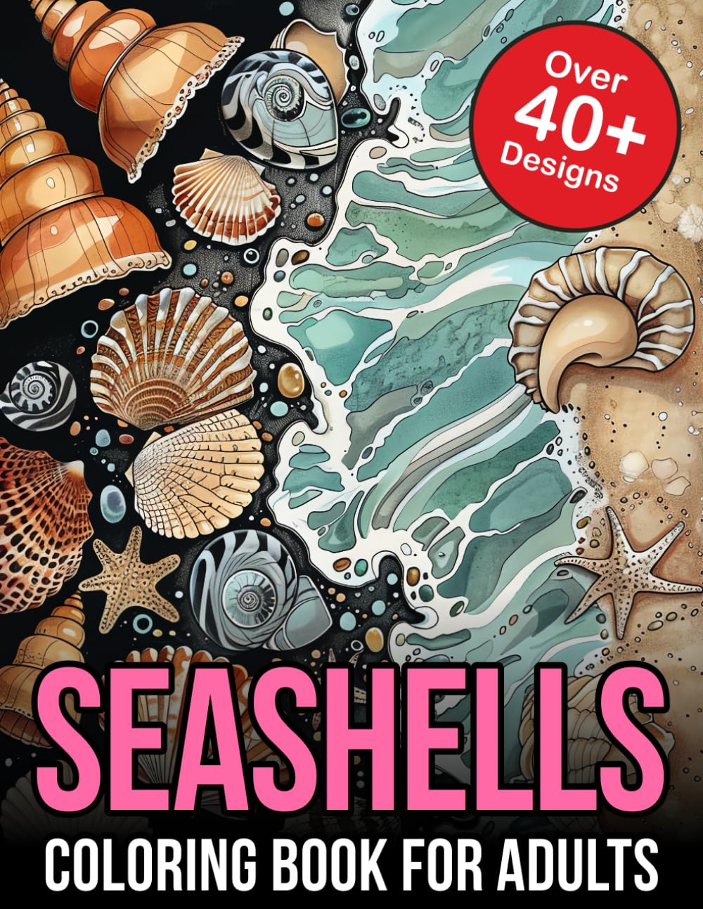 Seashells Coloring Book For Adults