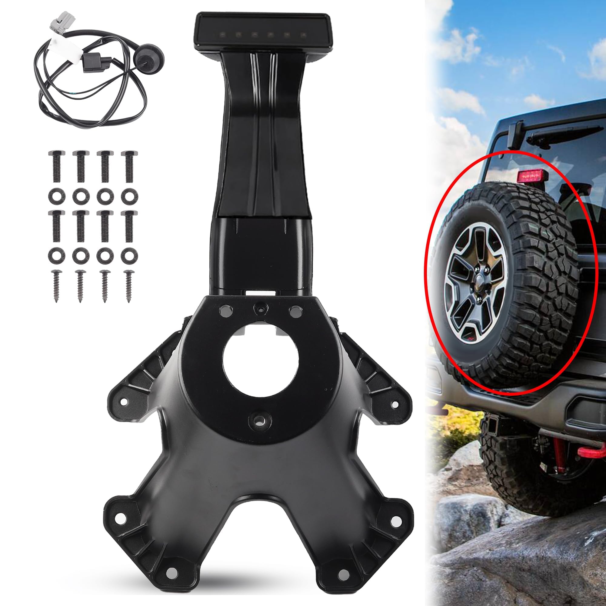 Amazon.com: Dasbecan Spare Tire Holder Bracket Tire Carrier