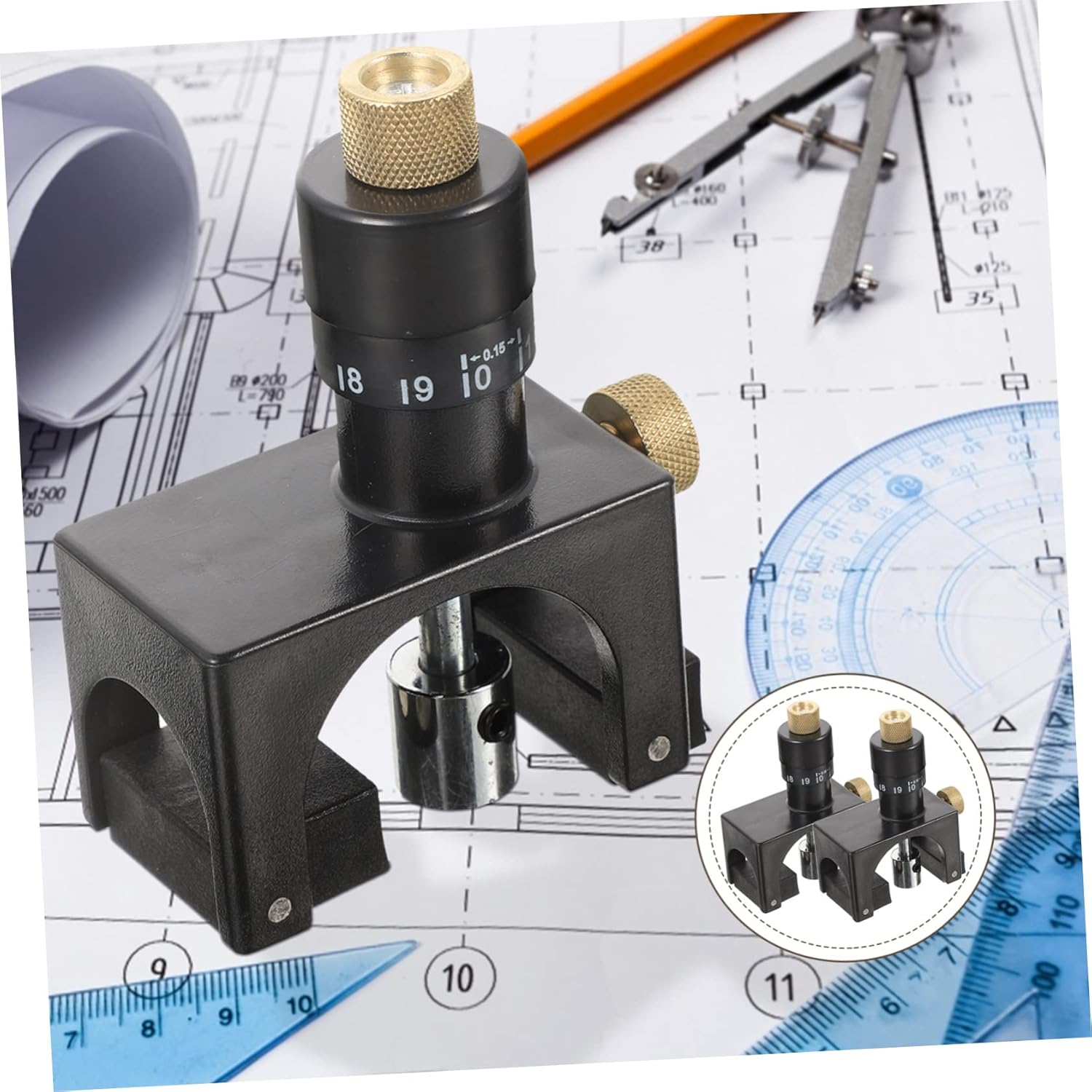 Generic Magnetic Planer Setting Gauge Jointer Tool for Precision Alignment and Easy Installation Durable and Material for Woodworking Projects