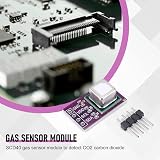 Jevina SCD40 Gas Sensor Module Detects CO2 Carbon Dioxide Temperature and Humidity 2 in 1 Sensor - 6