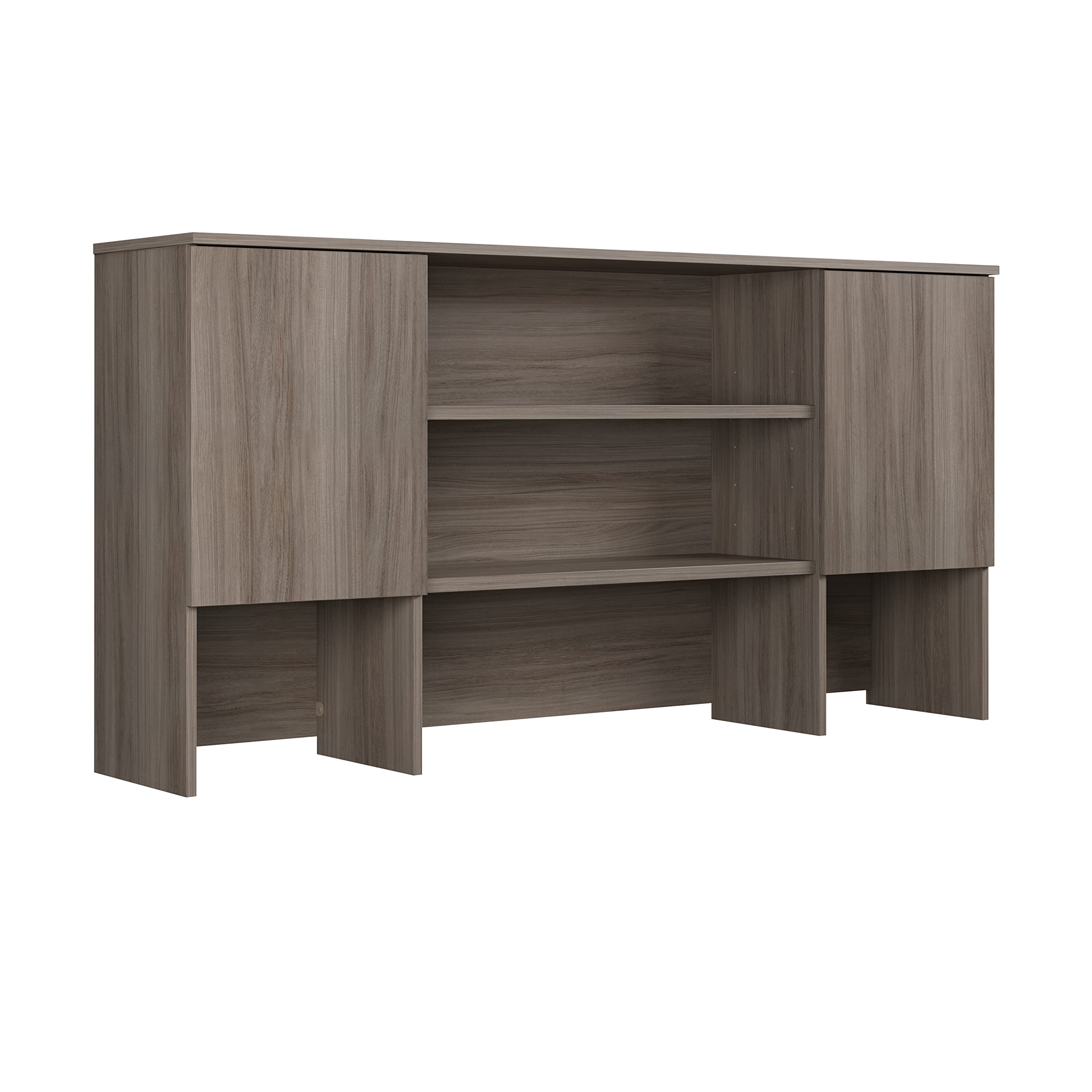 OfficeWorks by Sauder Affirm 72'' Storage Hutch, L: 71.10'' x W: 14.49'' x H: 36.02'', Classic Cherry