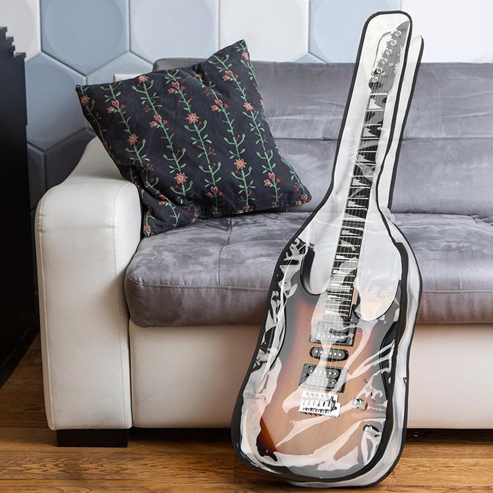 Gitarowa miękka osłona przeciwpyłowa, wodoodporna, przezroczysta, zmywalna, do instrumentów muzycznych