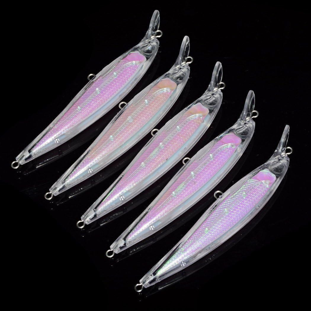 Aorace 20pcs/Lot 11cm/11.73g Unpainted Jerkbaits Blank Lure Bodies Fishing Floating Laser Minnow with Holographic insert Hard Lure Body - Image 4