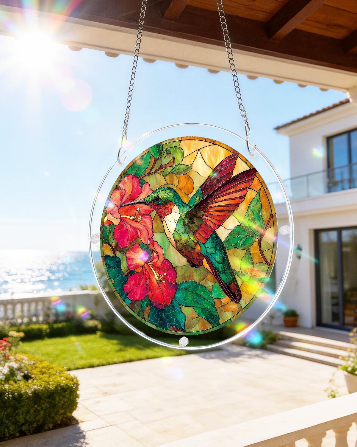 Acrylic Puzzles Suncatcher Hummingbird 7.4 Inch Sun Catcher Jigsaw