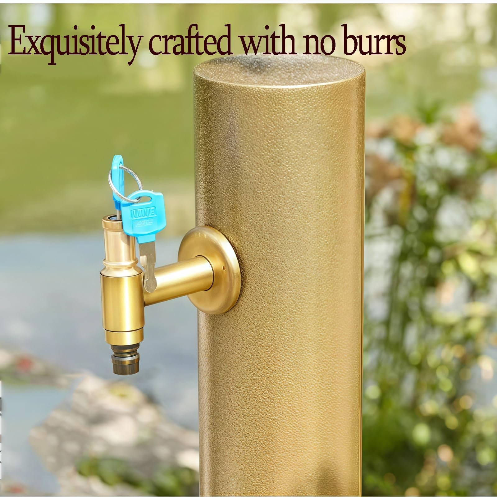 Columna de agua para jardín vertical, grifo de agua para exteriores resistente a las heladas, unidad de riego y lavado, boca de incendios duradera para jardines y patios(20.5x20.5x50cm)