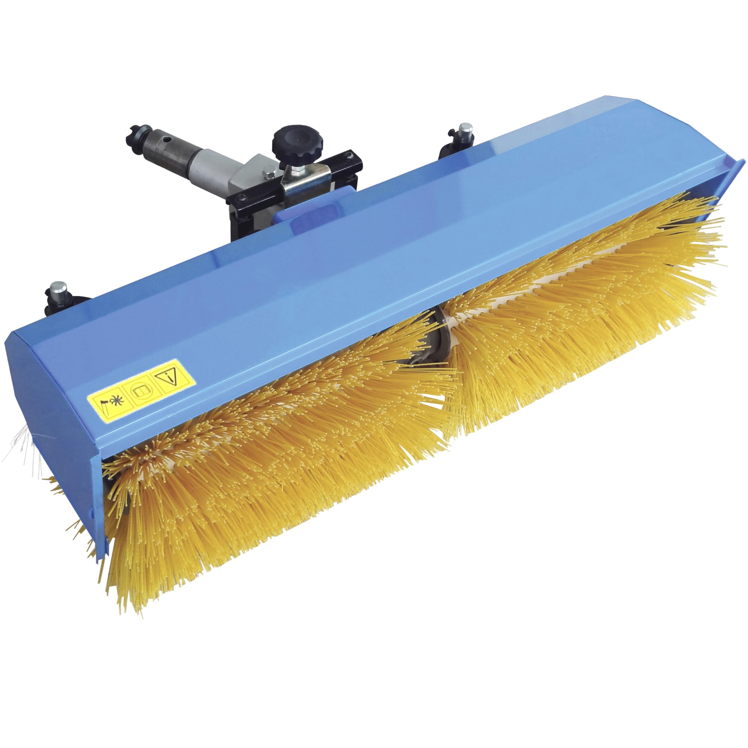 Güde Kehrmaschine GKM 900 2in1 (zum Kehren & Schneeräumen, Kehrwinkel & Kehrhöhe verstellbar, Bürstenbreite 900 mm, ø 320 mm, inkl. Kehrgutbehälter, passend zu Motoreinachser GME 6,5 V und GME 6,5 PS)