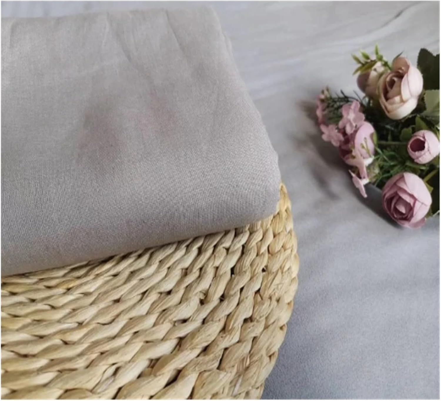 Bed, Natural France Linen Duvet Cover Set, 100% Washed, Flax Quilt Cover Sheet and Pillowcase, Breatherable Soft, Farmhouse Bedding, Full Size 4PCS, MM-102
