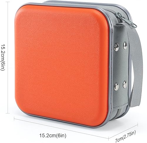 Miniatura 7 de UENTIP Funda para DVD, capacidad de 48 unidades, portátil, con cremallera, almacenamiento grande, cartera de CD, organizador de CD, viaje en casa