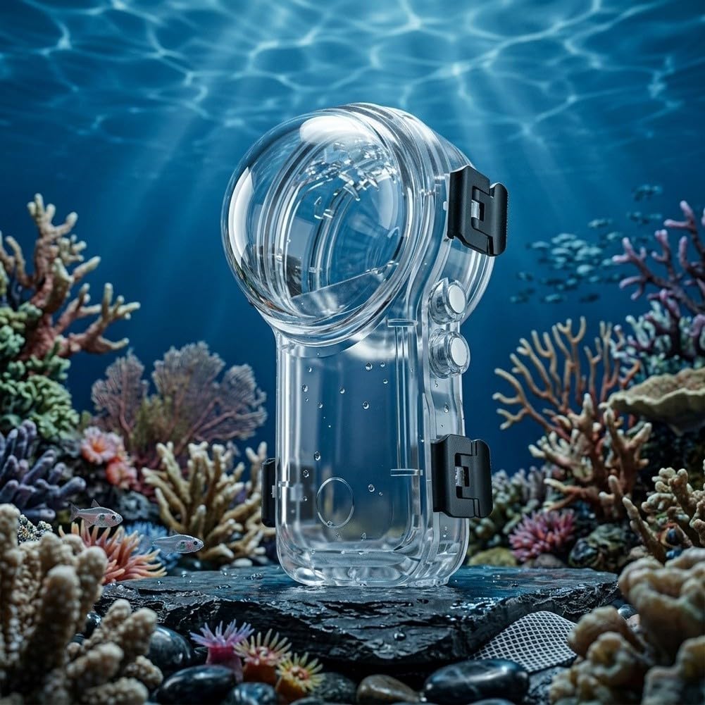 Carcasa impermeable de 50 m para Insta360 X4 Air, conexión magnética de cambio rápido, lente antirreflectante, funda protectora antivaho para buceo