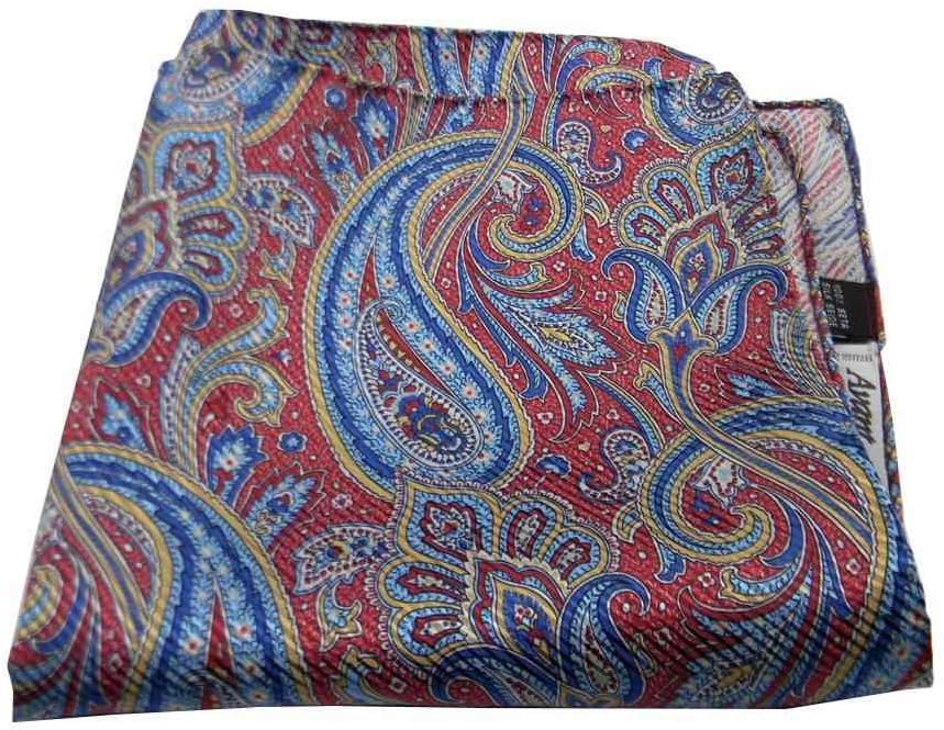 Fazzoletto Da Matrimonio Fazzoletto Da Taschino Uomo In Poliestere Bianco Con Stampa Paisley – Per Matrimoni, Balli, Elegante E Raffinato Web Pocket 4G - Foto 8